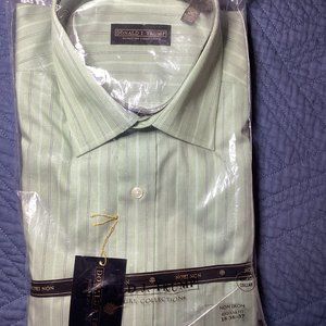 Donald J Trump Signature Collection 18 36/37 100% Non-Iron Cotton Dress Shirt